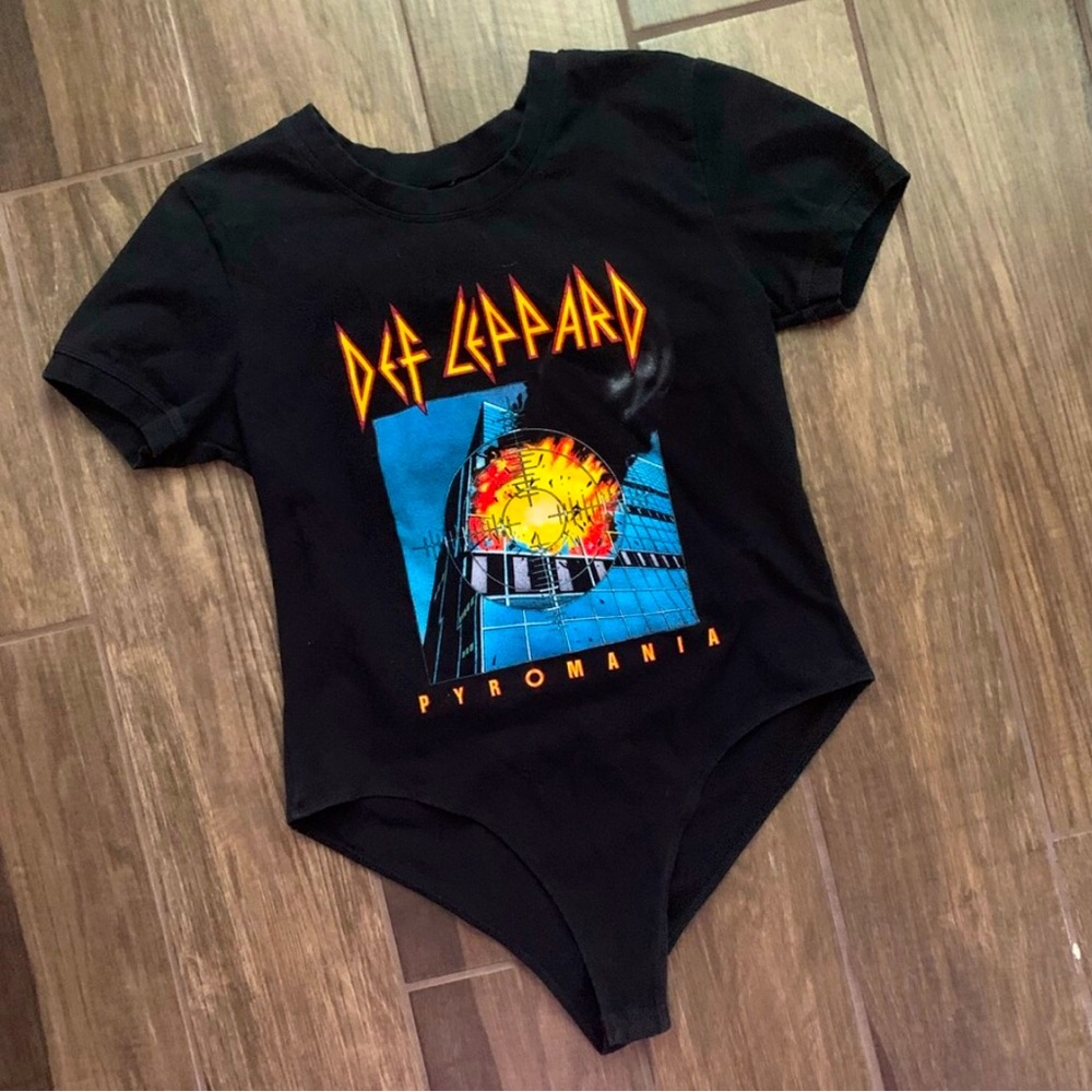 Def Leppard Pyromania Graphic Tee Bodysuit